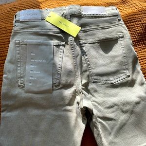 Everlane Women’s Way-High Slim Jeans, High Rise, Short, New w Tags, NWT, sz 28